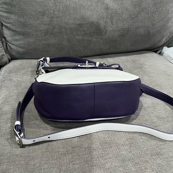 Coach Legacy White Purple Archival Crossbody Bag - Picture 4 of 8